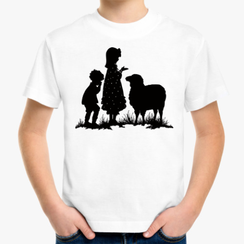 Детская футболка с принтом Овечка