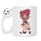 Кружка с футбольным мячиком