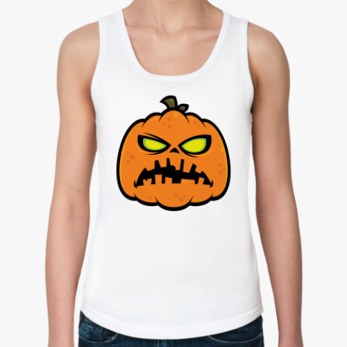 Женская майка с принтом Zombie Pumpkin
