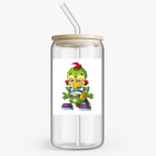 Банка с бамбуковой крышкой