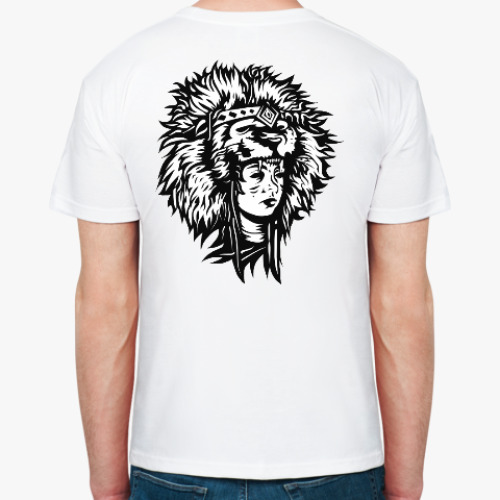 Футболка с принтом Lion girl