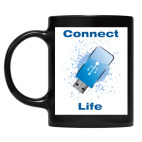 Кружка цветная UV-DTF