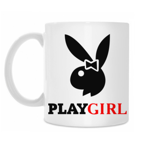 Кружка с принтом Play girl