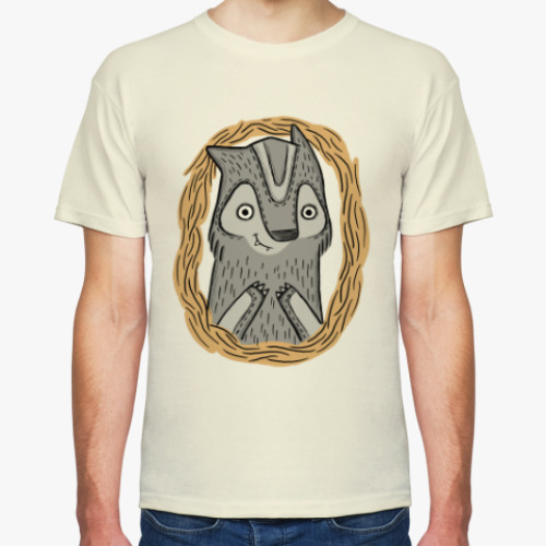 Футболка с принтом Волчик