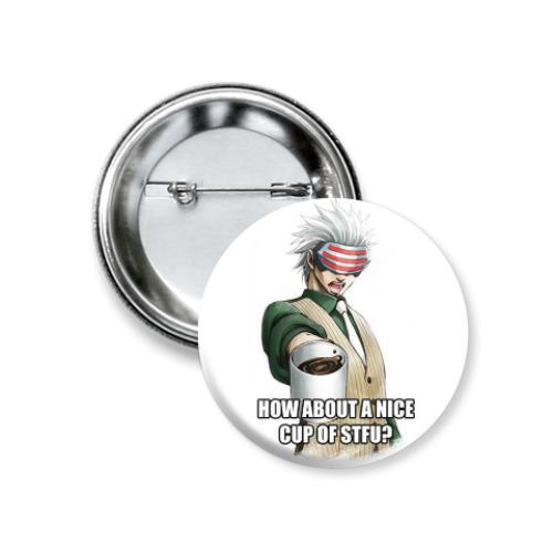 Значок 37мм с принтом Godot