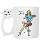 Кружка с футбольным мячиком