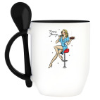 Кружка с ложкой