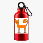 Металлическая бутылка 400 мл UV-DTF