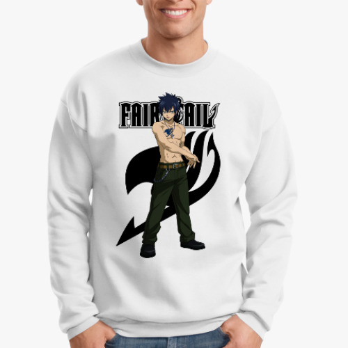 Свитшот с принтом Грей Фуллбастер. Fairy Tail