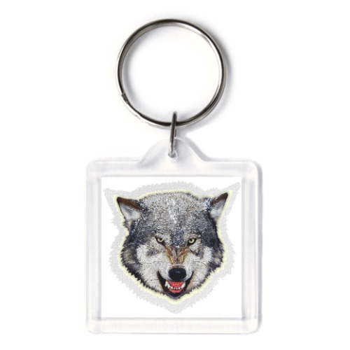 Брелок с принтом Волк