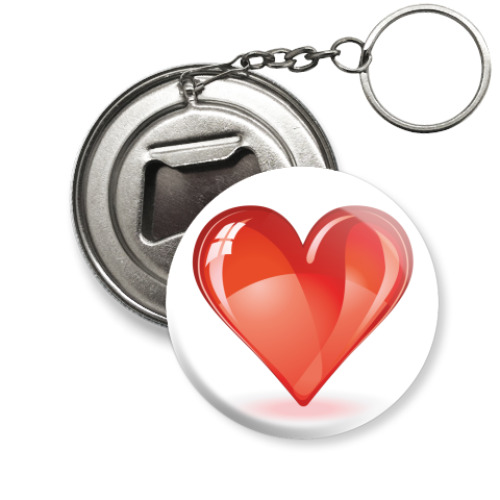 Брелок-открывашка Сердце
