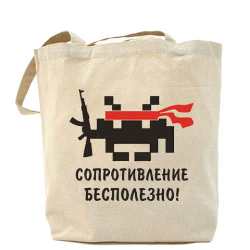 Сумка шоппер с принтом Захватчик