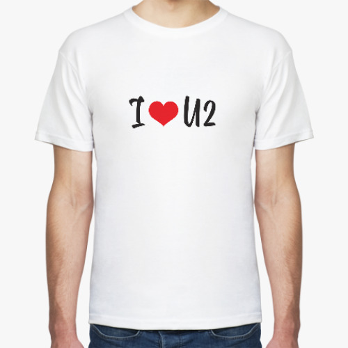 Футболка I love U2