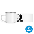 Кружка металлическая белая (круговая запечатка)