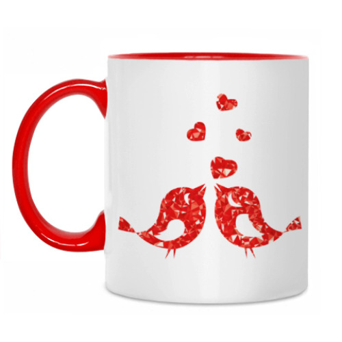 Кружка Птички Валентинки