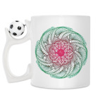 Кружка с футбольным мячиком