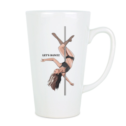 Чашка Латте с принтом Танцы