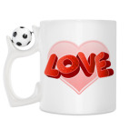Кружка с футбольным мячиком