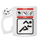 Кружка с футбольным мячиком