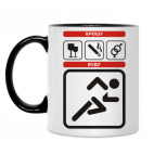 Кружка двухцветная