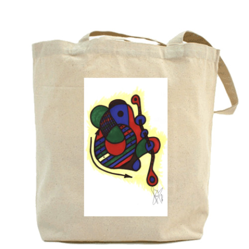 Сумка шоппер с принтом Запретная зона