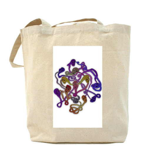 Сумка шоппер с принтом Запретная зона