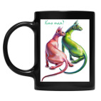 Кружка цветная UV-DTF