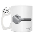 Кружка с футбольным мячиком