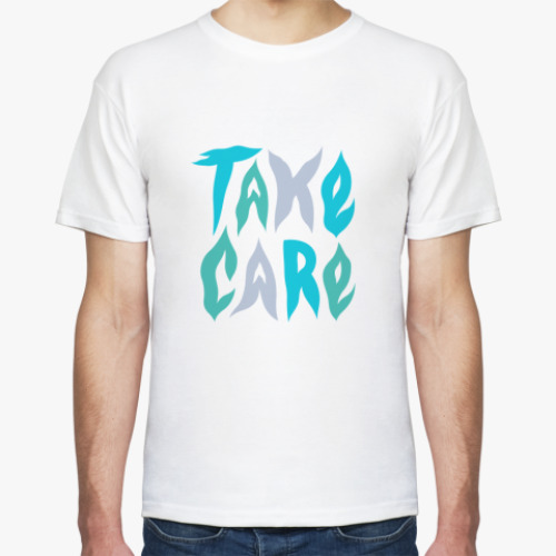 Футболка с принтом Take Care