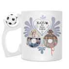 Кружка с футбольным мячиком