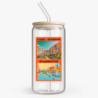 Банка с бамбуковой крышкой