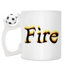 Кружка с футбольным мячиком