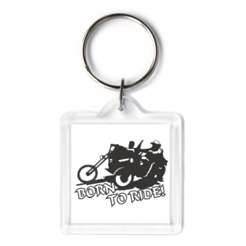 Брелок с принтом Born to ride