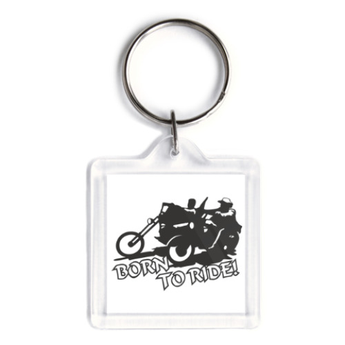 Брелок с принтом Born to ride