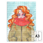 Пазл Рыжая девушка