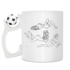 Кружка с футбольным мячиком