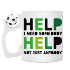 Кружка с футбольным мячиком