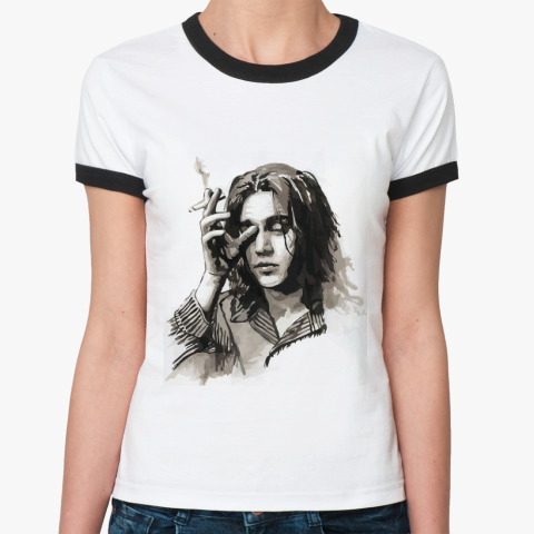 Zhenskaya Futbolka Ringer T Dzhonni Depp Risunok Kupit Na Printdirect Ru 4760192 59