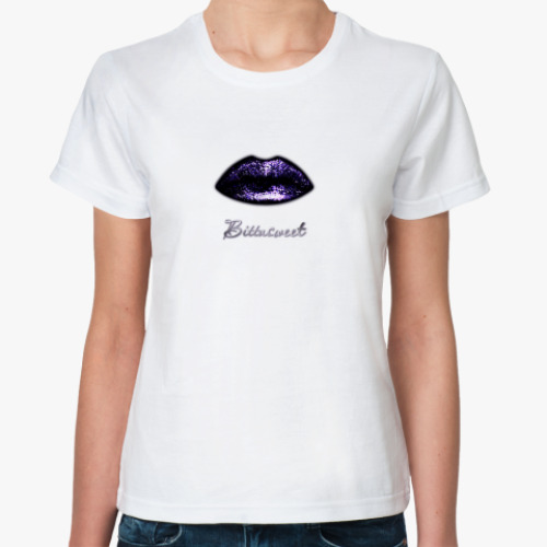 Классическая футболка с принтом BITTASWEET