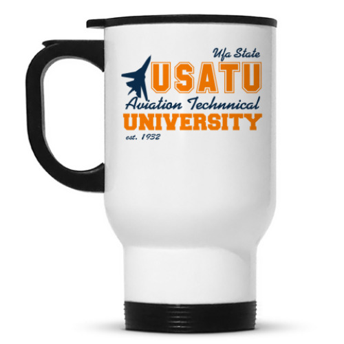 Кружка-термос с принтом УГАТУ