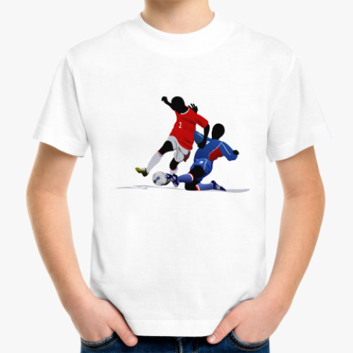 Детская футболка с принтом Футбол