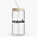 Банка с бамбуковой крышкой