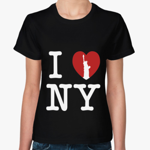 Женская футболка i love NY