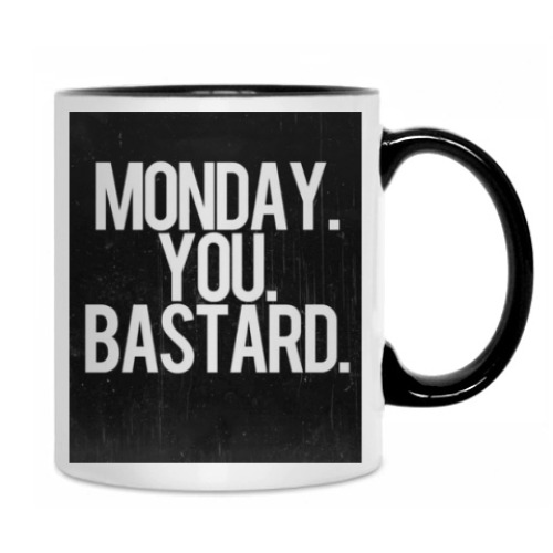 Кружка с принтом MONDAY