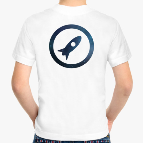 Детская футболка с принтом Космонавт