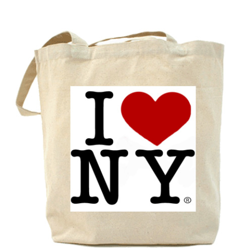 Сумка шоппер с принтом I <3 NY