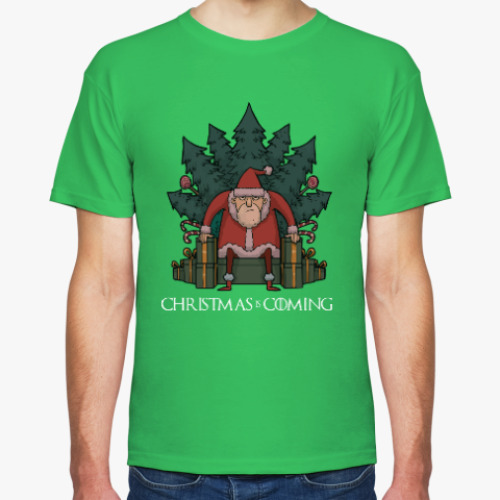 Футболка с принтом christmas is coming