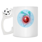 Кружка с футбольным мячиком