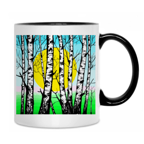 Кружка с принтом Весна