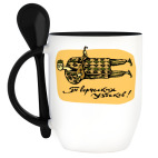 Кружка с ложкой